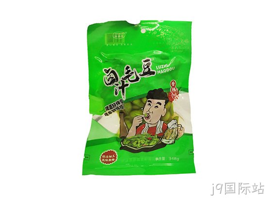浙j9国际站卤汁毛豆香辣味348g