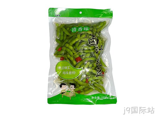 j9国际站卤汁毛豆清香味328g