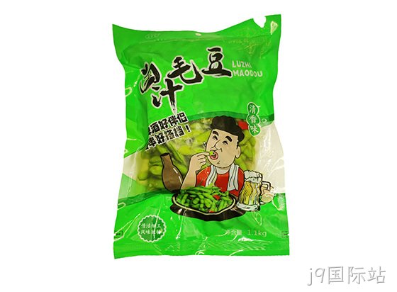 浙j9国际站卤汁毛豆香辣味1.1kg