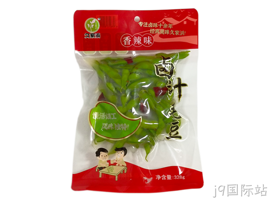 j9国际站卤汁毛豆香辣味328g